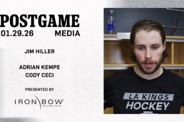 MEDIA: Adrian Kempe, Cody Ceci, and Jim Hiller | 01.29.26 @ BUF