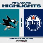 NHL Highlights | Sharks vs. Oilers - January 29, 2026