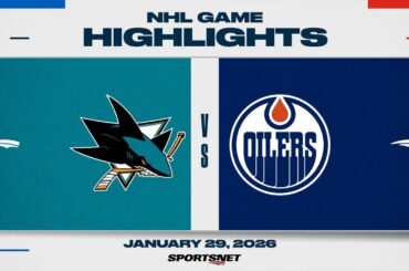NHL Highlights | Sharks vs. Oilers - January 29, 2026