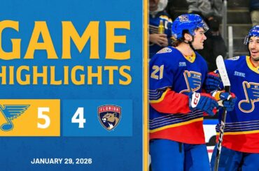 Game Highlights: Blues 5, Panthers 4