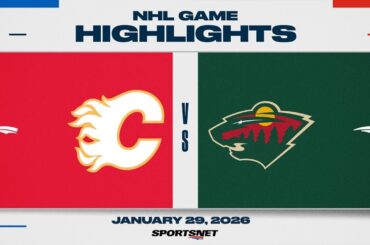 NHL Highlights | Flames vs. Wild - January 29, 2026