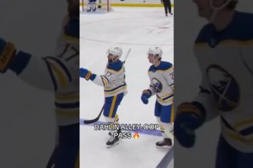 Rasmus Dahlin makes a pass over everyone to find Jack Quinn who puts it home 🔥