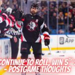 Sabres Continue To Roll, Win 5th Straight - Postgame Thoughts