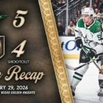 HIGHLIGHTS | Dallas Stars 5, Vegas Golden Knights 4, SO | Jan. 29, 2026
