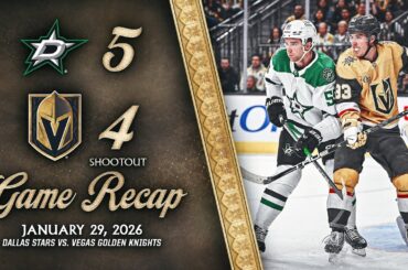 HIGHLIGHTS | Dallas Stars 5, Vegas Golden Knights 4, SO | Jan. 29, 2026