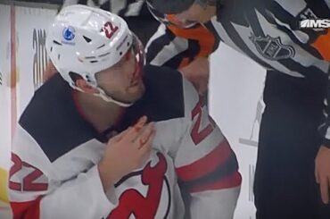 Pesce Leaves the Game After Going FACE FIRST into the Ice