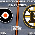 Flyers vs Bruins | Philadelphia Flyers vs Boston Bruins | Live Reaction & Play-by-Play