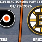 Flyers vs Bruins | Philadelphia Flyers vs Boston Bruins | Live Reaction & Play-by-Play 📱