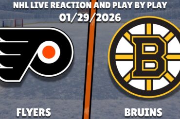 Flyers vs Bruins | Philadelphia Flyers vs Boston Bruins | Live Reaction & Play-by-Play 📱