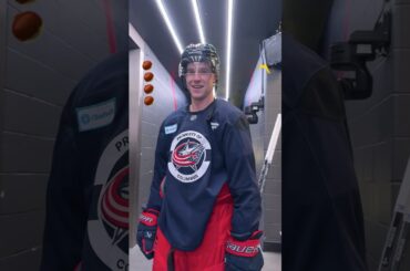 WHO YA GOT?! Ohio State 🌰 or Michigan 〽️?! 🏈 Blue Jackets Players Answer! #cbj #ohiostate #nhl