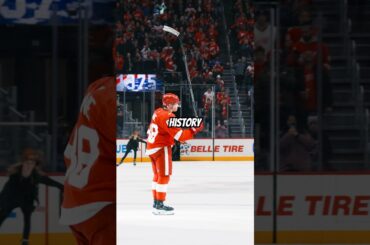 Patrick Kane on the mic as he makes history with his 1375th NHL point