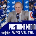 Postgame Media vs WPG | Cooper, Gourde, Raddysh