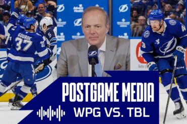 Postgame Media vs WPG | Cooper, Gourde, Raddysh