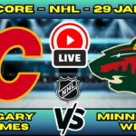 🔴 LIVE: Calgary Flames at Minnesota Wild | NHL Scoreboard | Jan 29 | Kaprizov vs Kadri Duel