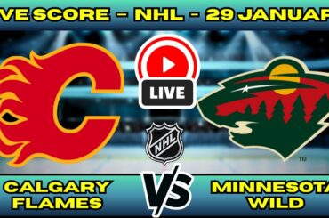 🔴 LIVE: Calgary Flames at Minnesota Wild | NHL Scoreboard | Jan 29 | Kaprizov vs Kadri Duel