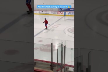 Alex Newhook putting in the work 💪