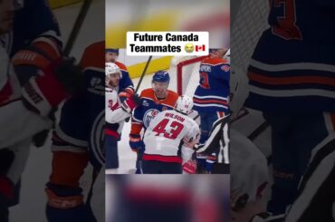 Connor McDavid vs Tom Wilson 😭🫣 #hockey #nhl #teamcanada