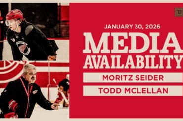 Moritz Seider, Todd McLellan Practice Media | Jan. 30, 2026