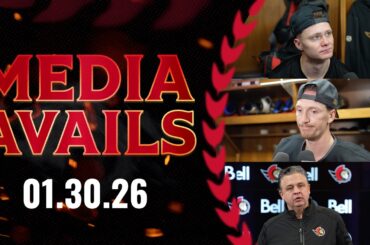 Tim Stützle, Thomas Chabot, Travis Green Media Availability