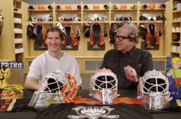 Lukas Dostal and Noodles from The Offspring Design a Goalie Mask Together