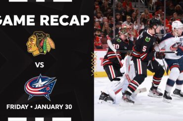 Blackhawks vs. Blue Jackets Game Highlights | 1.30.26