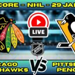 🔴 LIVE: Blackhawks at Penguins | NHL Scoreboard | Jan 29 | Bedard vs Crosby Showdown