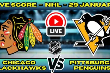 🔴 LIVE: Blackhawks at Penguins | NHL Scoreboard | Jan 29 | Bedard vs Crosby Showdown