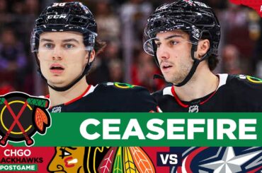 BLACKHAWKS POSTGAME: Chicago's First Line BUZZING Isn't Enough to Overcome CBJ | CHGO Blackhawks