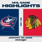 NHL Highlights | Blue Jackets vs. Blackhawks - January 30, 2026