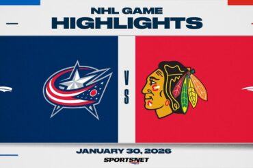 NHL Highlights | Blue Jackets vs. Blackhawks - January 30, 2026