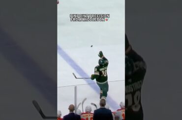 A HAIL MARY?! IN HOCKEY?! 🤯 #nhl #wild