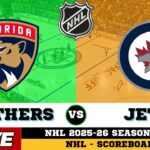 🔴LIVE : Winnipeg Jets Vs Florida Panthers | NHL 2026 | NHL Live SCOREBOARD
