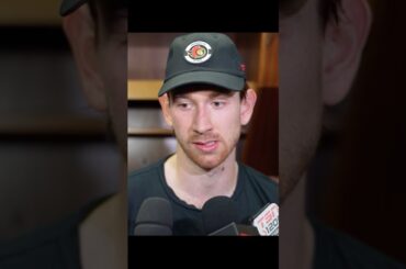 Sanderson kept it real in the post game…