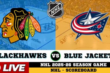Columbus Blue Jackets Vs Chicago Blackhawks | NHL 2026 | NHL Live SCOREBOARD | 01/31/2026