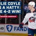 Charlie Coyle Nets His 2nd Career Hat Trick in Chicago! 😤 | Postgame Media