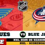 🔴LIVE : Columbus Blue Jackets Vs St. Louis Blues | NHL 2026 | NHL Live SCOREBOARD