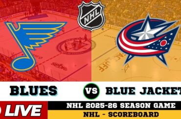 🔴LIVE : Columbus Blue Jackets Vs St. Louis Blues | NHL 2026 | NHL Live SCOREBOARD