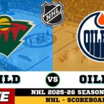 🔴LIVE : Minnesota Wild Vs Edmonton Oilers | NHL 2026 | NHL Live SCOREBOARD