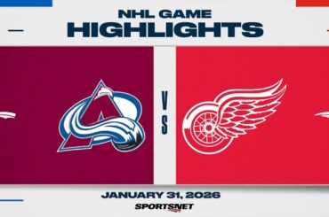 NHL Highlights | Avalanche vs. Red Wings - January 31, 2026