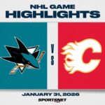NHL Highlights | Flames vs. Sharks - January 31, 2026