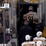 Nikita Zadorov Leaves the Game Following Collision Along the Boards with Bolduc