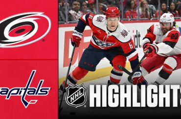 Hurricanes vs. Capitals | NHL Highlights | January 31, 2026