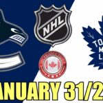 Toronto Maple Leafs vs Vancouver Canucks January 31 26 w/Superbman