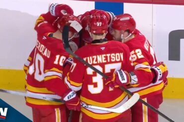 Flames' Morgan Frost Connects With Matvei Gridin On Slick Feed For One-Timer Blast