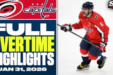 Carolina Hurricanes at Washington Capitals | FULL Overtime Highlights - January 31, 2026