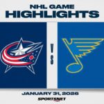 NHL Highlights | Blue Jackets vs. Blues - January 31, 2026