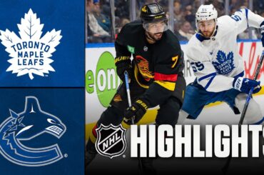 Maple Leafs vs. Canucks | NHL Highlights | January 31, 2026