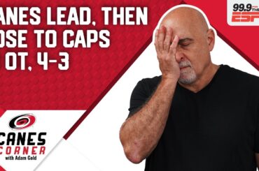 Carolina Hurricanes lead by 3, then lose 4-3 in OT to Washington Capitals