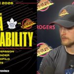 Pettersson, Willander, Tolopilo & Foote Post-Game Media | Canucks vs. Maple Leafs (Jan 31, 2026)