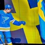 Blues salute Olympians with pregame send-off